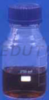 BOTTLE, REAGENT, WITH SCREW CAP, CLEAR.