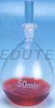 SPECIFIC GRAVITY BOTTLE ( DENSITY BOTTLE ) WITH GROUND CAPILLARY STOPPER.