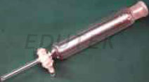 DROPPING FUNNEL, CYLINDRICAL OPEN TOP, WITH STOPCOCK.